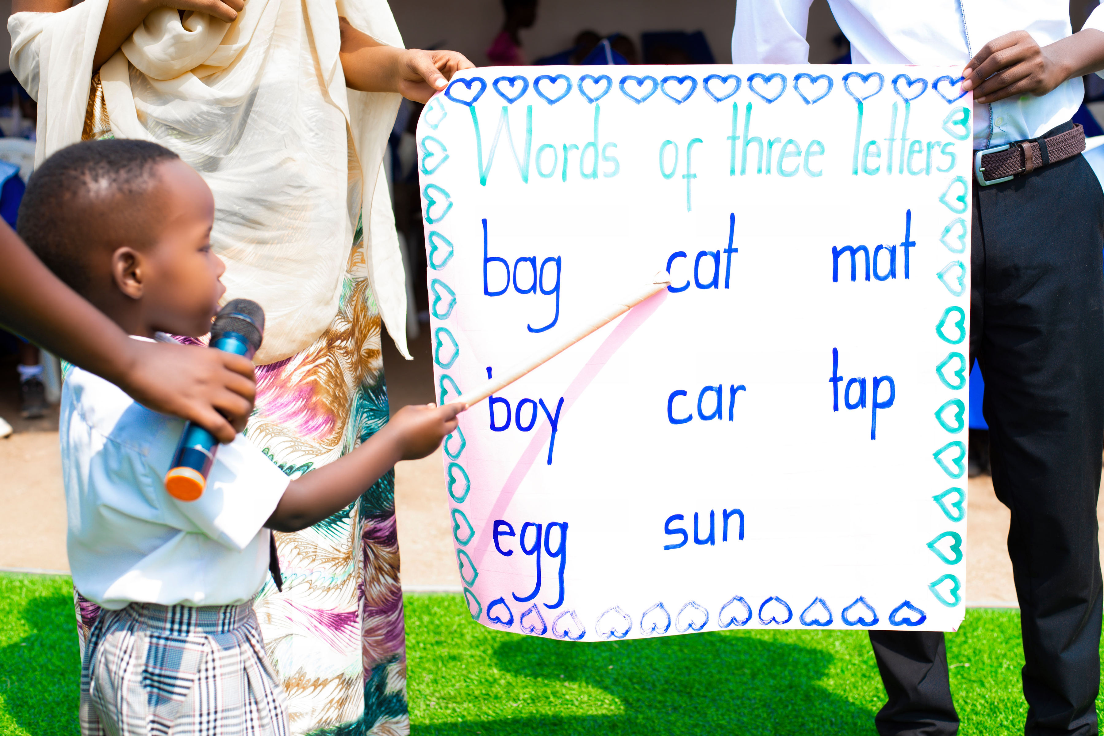 Nursery learners in group learning moments