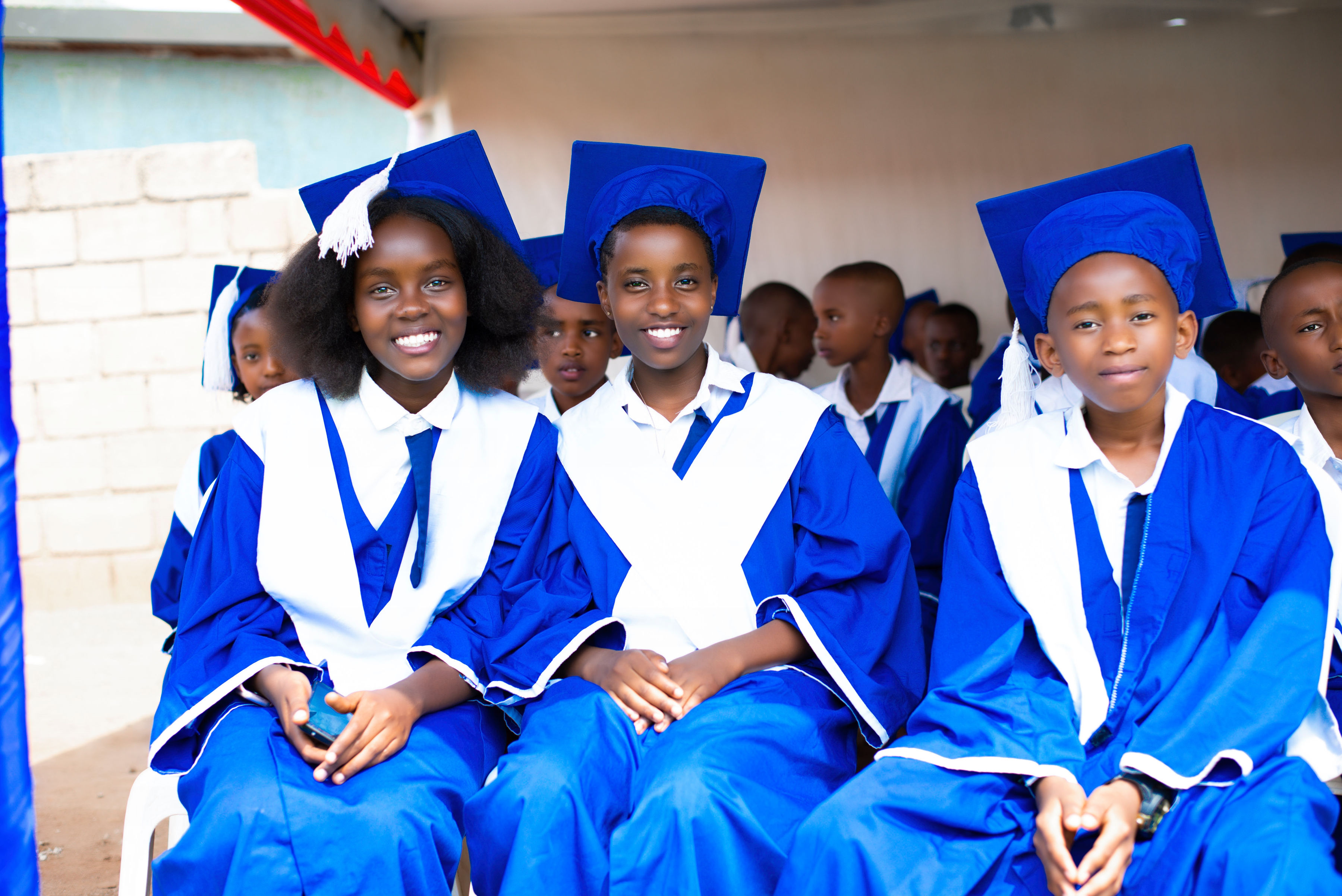 Students taking part in school celebration events
